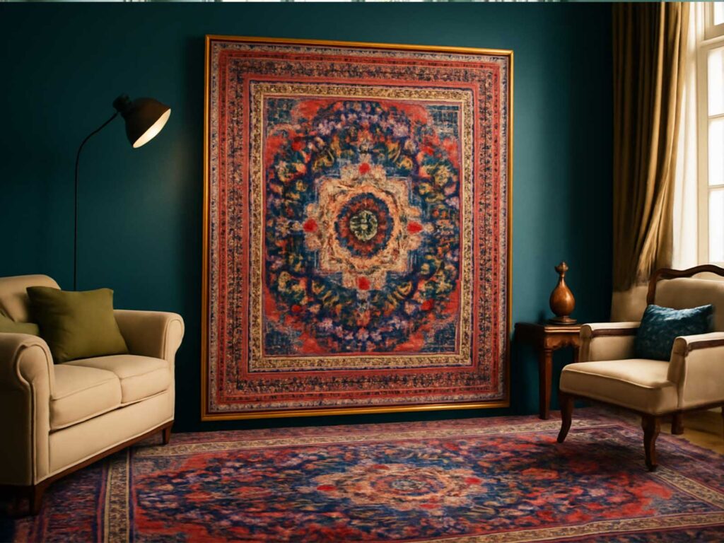 فرش ماشینی اثر هنری در خانه شما